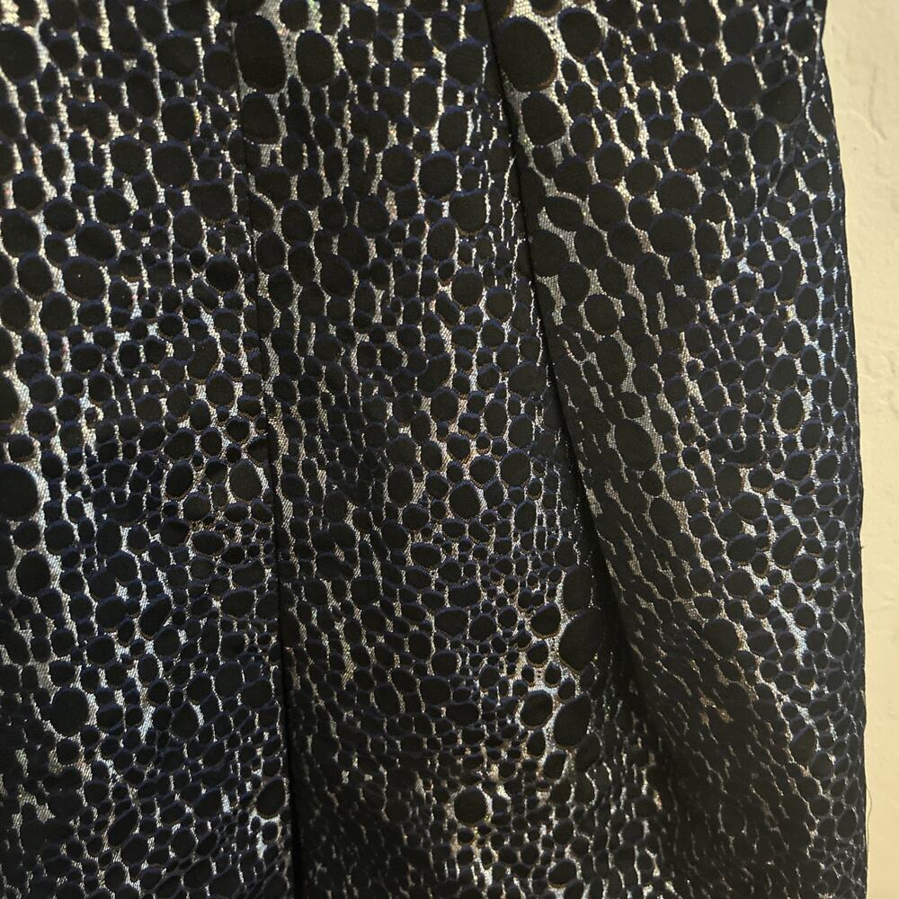 French Connection Y2K Glam Sparkle Ray Fit Flare Mini Sparkle Dress 8 Black - Picture 3 of 7